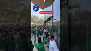 Opening ceremony of Apple Store by apple CEO in Mumbai #mumbai #ceo #applestore #apple #applebkc