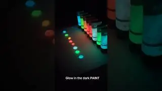 I bought glow in the dark paint 🎨 and tested it out
