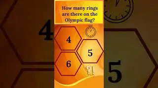 How many rings are there on the Olympic flag | General knowledge | Learning Things  #quiz #trivia
