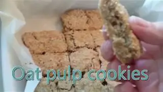 Oat pulp cookies