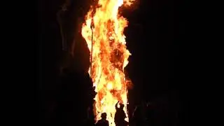 Burning the Wickerman - Beltain at Butser Ancient Farm 2022