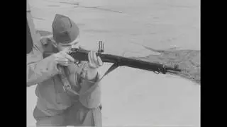Testing the Japanese Arisaka Model 38 and Model 99 rifles - Original WWII Instruction Film