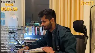 study with me live pomodoro | 6 hours | Med student