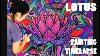 Painting A Lotus Flower