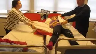 Transfer from bed to bed or stretcher etc. - Fra seng til opr. bord etc - Per Halvor i Hammerfest