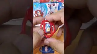 Kinder Joy Marvel Captain America Finger Top & Key Chain Toy SE591 #shorts