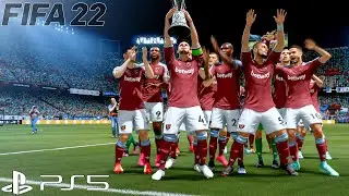 FIFA 22 - West Ham United vs Lazio - UEFA Europa League Final | Gameplay & Full match - PS5