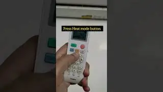 Heat mode on Haier dc inverter #shorts