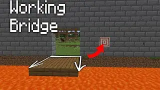 Minecraft: How to build a Working Castle Bridge! [1.18] | Easy Minecraft