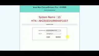 INDIAN NAVY INCET 2025, HOW TO ONLINE EXAM, EXAM INSTRUCTIONS, INCET 01/2025 ONLINE MOCK TEST