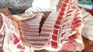 How To Cut Buffalo Meat / Beef Meat Cutting Skills / Cutting By Expert Butcher / MK Cutting Skills