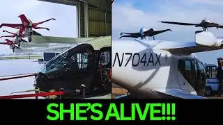 Самолет N704AX компании Archer Aviation ГОТОВ! (Запуск вертикального взлета и посадки!)