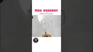 Beautiful Hen scenery #art #drawing #trending #nature #viral #viralshorts #shorts #trending