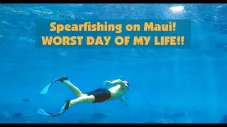 Spearfishing in Maui - Worst Day of My Life! (ALMOST DIED) | Salty101 Fishing