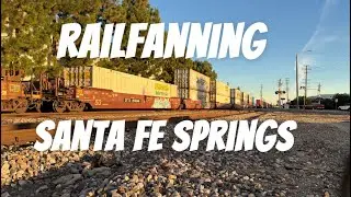 🚨(Busy Day)🚨at Santa Fe Springs(ft CSX AMTK, Metrolink, BNSF, UP andd a crazy lashup