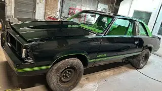 1981 Chevy Malibu custom green paint job with metallic part.2