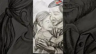Father and daughter Drawing #shorts #fathers day#father daughter #drawing