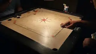 Without back shot carrom game.