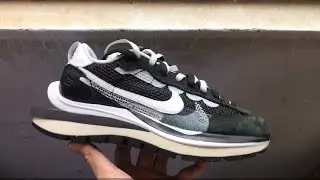 Sacai x Nike VaporWaffle Black White