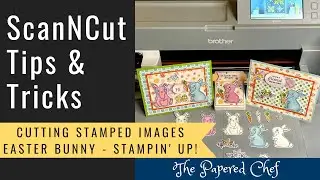 Brother ScanNCut Tips & Tricks - Cutting Stamped Images - Easter Bunny by Stampin&rsquo; Up!