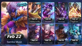FEBRUARY ALL UPCOMING SKINS 2021 AND NEW HERO RELEASE DATE | ML LEAKS 2021