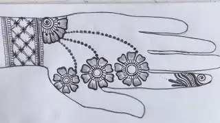 Most beautiful gangour special mehndi design|gangour 2025 mehndi design #ytvideo #hennadesign #heena