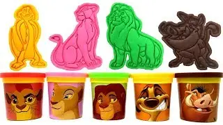 Play-Doh The Lion King Surprise Toys Simba Nala Timon Pumbaa Kion Ushari The Lion Guard Learn Colors