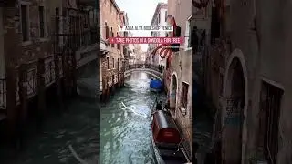 Take Photos in A Gondola For FREE #venice