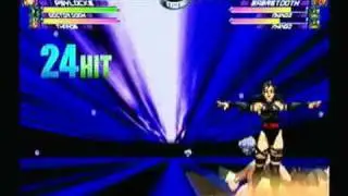 MvC2: Psylocke Double Psy-Thrust Combo