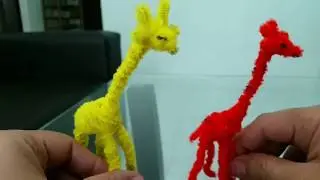 Pipe Cleaner Craft - Making a Giraffe
