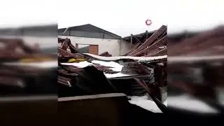 KAR MANDIRA &Ccedil;ATISINI &Ccedil;&Ouml;KERTTİ! 4 TON BUĞDAY ZARAR G&Ouml;RD&Uuml;!