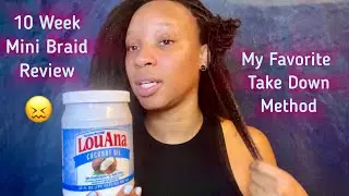 10 Week Mini Braid Review | My Favorite Take Down Method