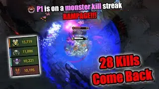 28 Kills AntiMage Comeback with a RAMPAGE 🔥