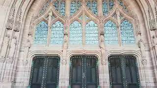 Outside Liverpool's Cathedral