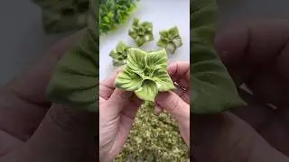 Amazing Colourful Momo Dumpling | Flower Shape Momo Design #shorts #momostyle #dumplingsrecipe