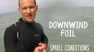 Downwind foil, small conditions! Lake Huron