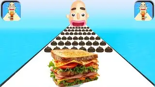 Playing 999 Levels Tiktok App Game Sandwich Runner - Gameplay Walkthrough | level1-10 (IOS, Android)