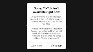 TIKTOK IS BANNED 💔