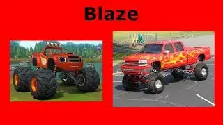 BLAZE AND THE MONSTER MACHINES Characters in REAL LIFE 2019 Blaze AJ Pickle Crusher Zeg Gabby & more