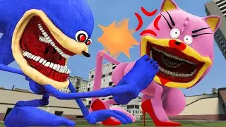 WHAT HAPPENS WHEN SHIN SONIC TAPES LOVE STORY TROLL SHIN SONIC AMY XXL TAPES IN GARRYS MOD!