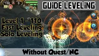 Guide Fast Solo leveling level 1 - 110 Without Quest/NC - Toram Online