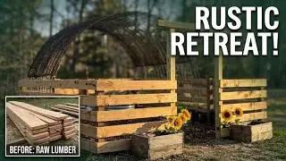 DIY Sawmill Garden Fence - A Rustic Retreat in the Garden