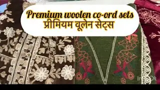 Premium woolen & velvet co-ord sets #hisar #woolensets #garamsuits #woolencoordsets #coordsets