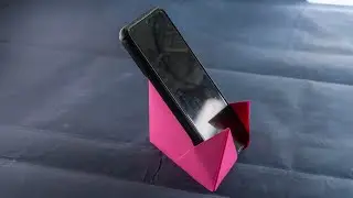 How to make a paper phone stand. Origami stand