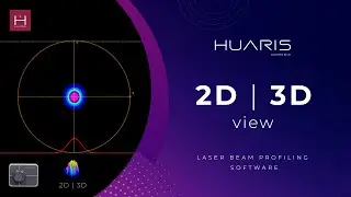 Huaris Laser Beam Profiling Software Tutorial: Menu 2D | 3D view