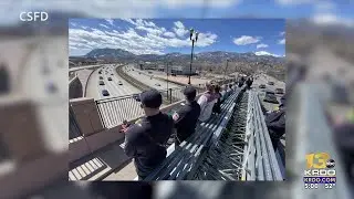 Southern Colorado law enforcement agencies pay tribute to Officer Talley's family