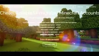 100% full access unmigrated Minecraft Accounts $2 each!