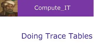 How  to Do TraceTables