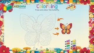 Junior Artist| Trace & Color| @darsiidaraeducational #coloringforkids #tracingforkids #colors