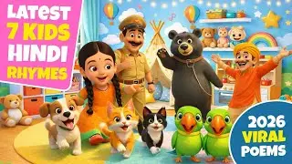 2025 Top 7 Hindi Nursery Rhymes Video For Kids ❤️ | Jham Jham TV